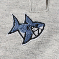 Boys Grey Shark Embroidered Elasticated Shorts Shorts   