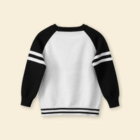 Boys Black Long Sleeves Pullover Sweatshirts & Hoodies   