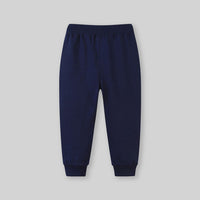 Boys Navy Spaceship Embroidered Sweatpants Joggers   