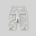 Boys Grey Shark Embroidered Elasticated Shorts Shorts Gray 1-2 Y 