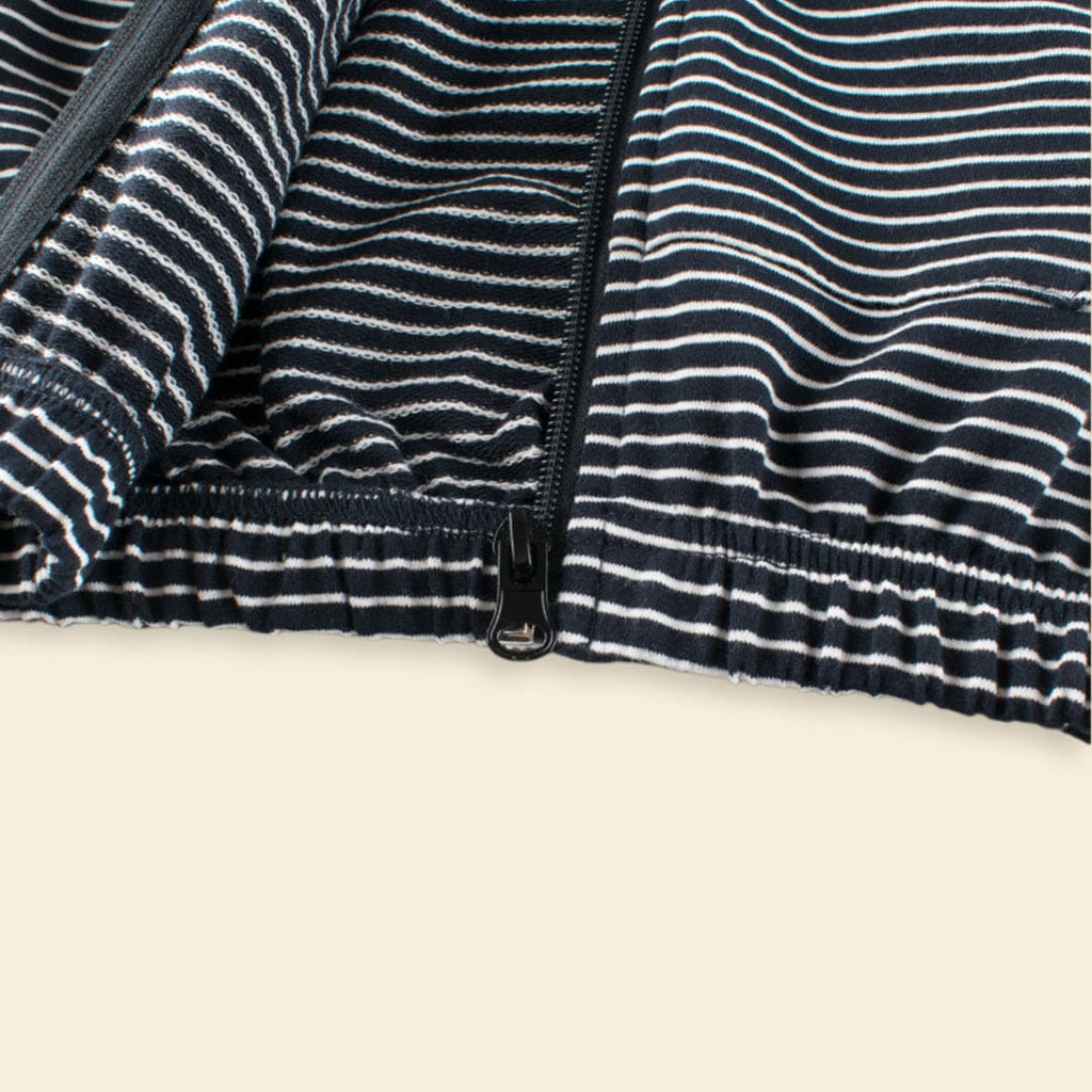 Boys Blue Striped Full Sleeves Hoodie Sweatshirts & Hoodies   