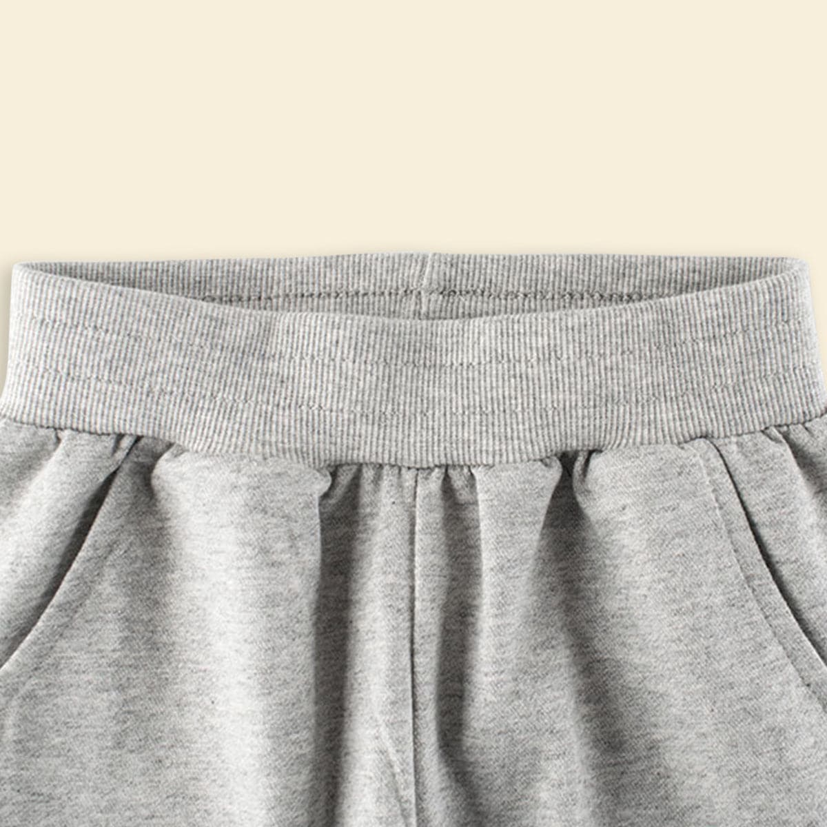 Boys Grey Regular Elasticated Trouser Trackpants & Joggers   