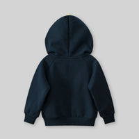 Boys Blue Dinosaur Print Long Sleeves Hooded Sweatshirt Sweatshirts & Hoodies   