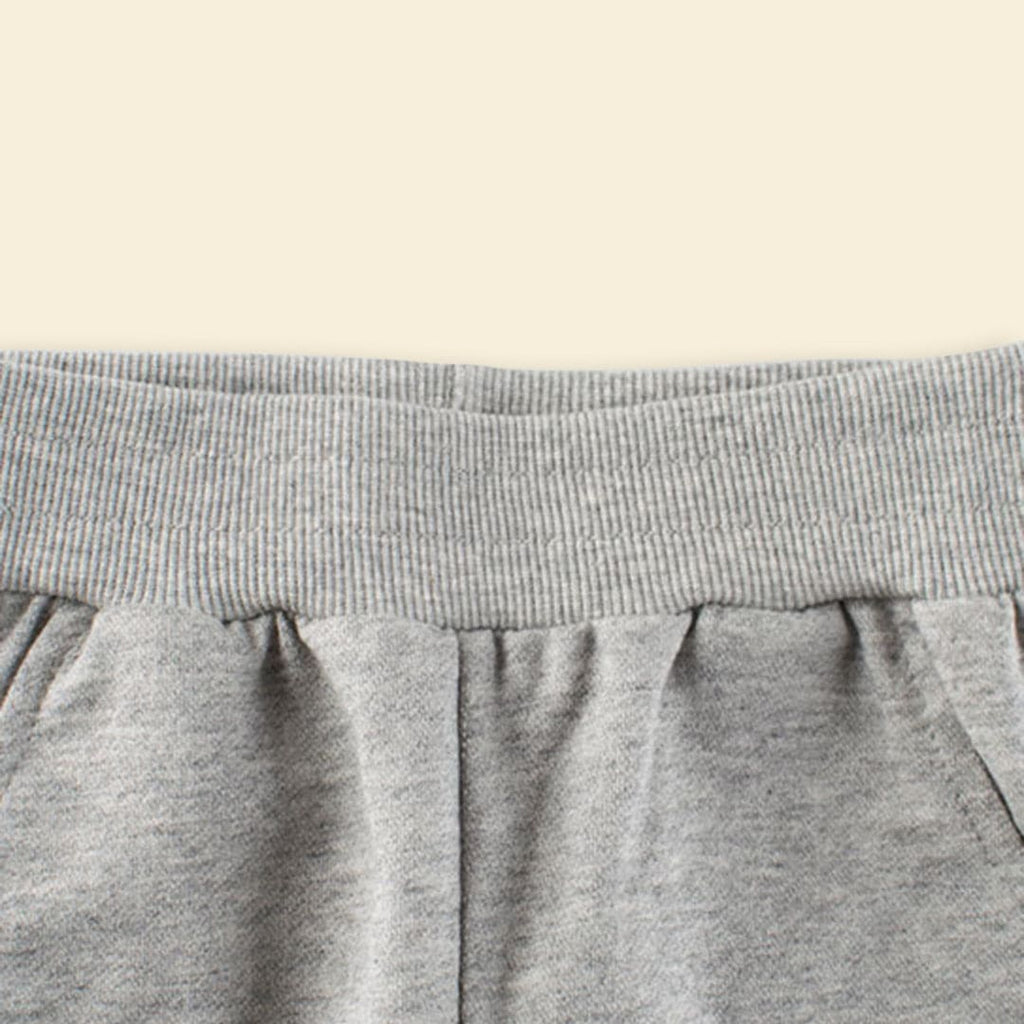 Boys Gray Printed Elasticated Shorts Shorts   