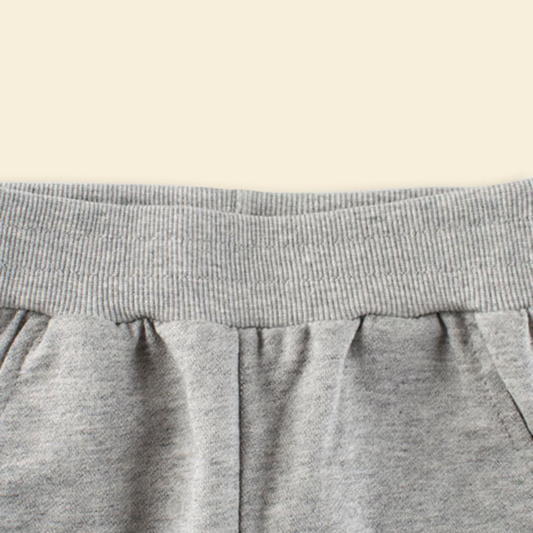 Boys Gray Printed Elasticated Shorts Shorts   
