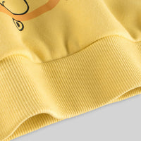 Boys Yellow Graphic Long Sleeves Sweatshirt Sweatshirts & Hoodies   