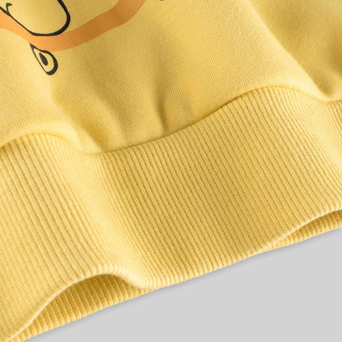 Boys Yellow Graphic Long Sleeves Sweatshirt Sweatshirts & Hoodies   