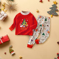Boys Red Long Sleeve Graphic T-Shirt With Pajamas Set Sets Red 1-2 Y 