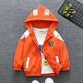 Boys Orange Ladybug Printed Front Open Hooded Fashion Jacket Coats & Jackets Orange 1-2 Y 