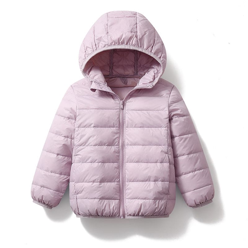 Boys Purple Hooded Puffer Jacket Coats & Jackets Purple 2-3 Y 