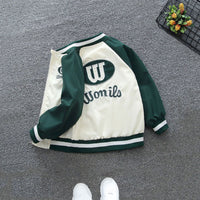 Boys Green Printed Front Open Trendy Jacket With Side Pockets Coats & Jackets   