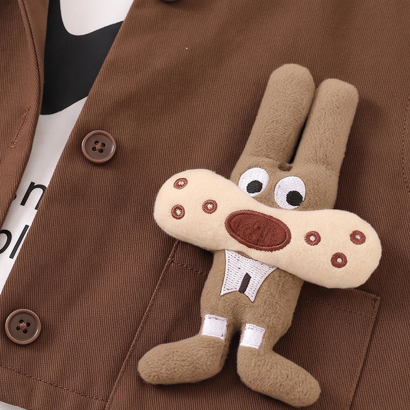 Boys Brown Vest & Pants With Hoodie Sets 3 pc. Sets