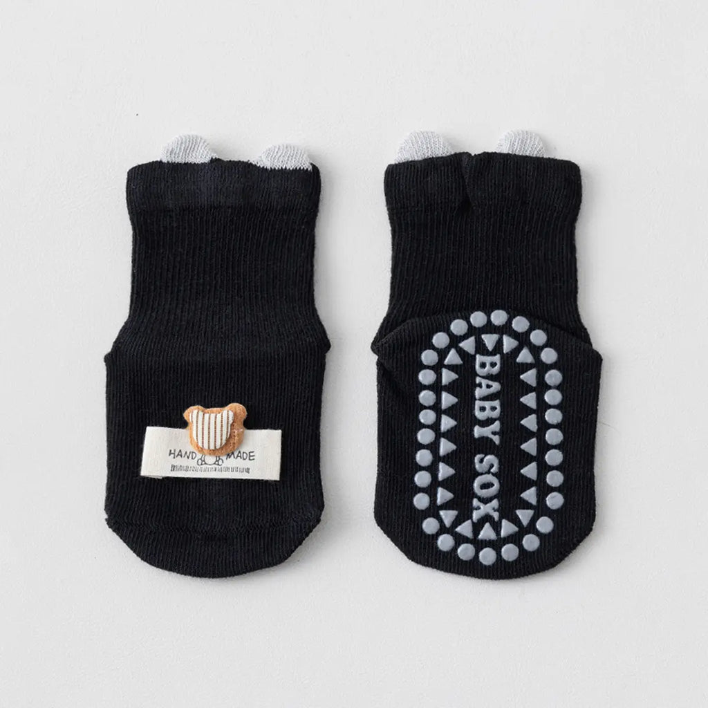 Pack of 6 Multicolour Bear Ear Ankle Length Socks Socks