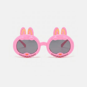 Unisex Pink Bunny Shaped Sunglasses Sunglasses Pink Onesize