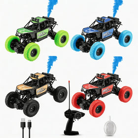 Kids Rechargeable RC Monster Truck with Smoke Effect Trending Accessories