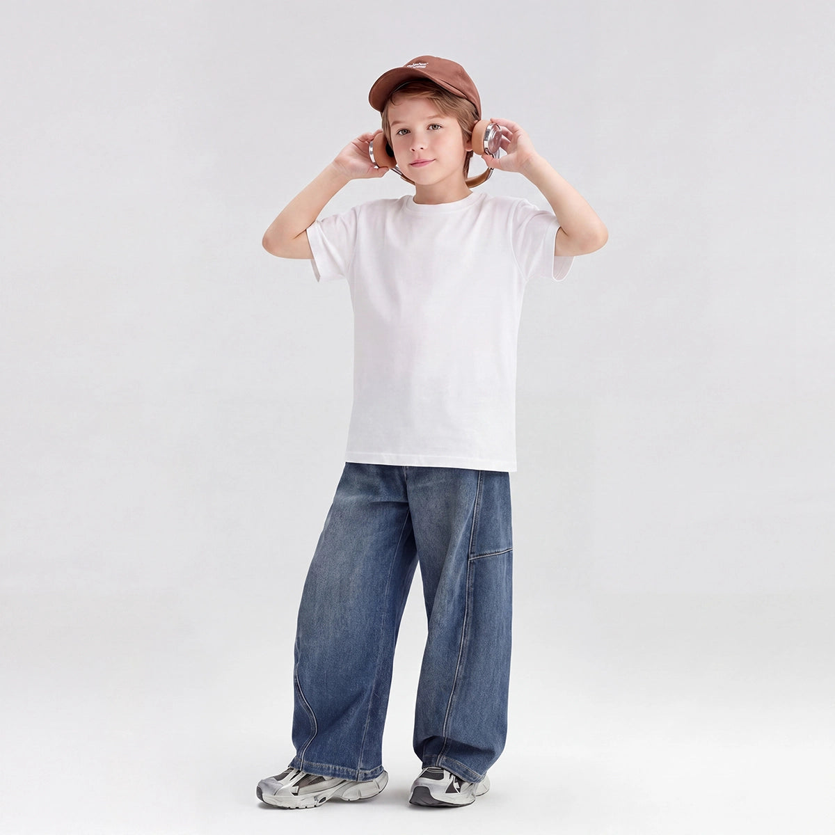 Boys Blue Loose Fit Denim Jeans Pants Blue 3-4 Y