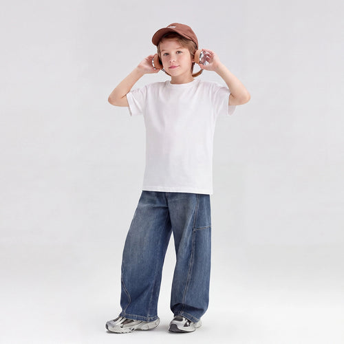 Boys Blue Loose Fit Denim Jeans Pants Blue 3-4 Y