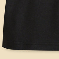 Boys Black Typography printed Short Sleeve T-Shirt With Shorts Set 2 pc. Sets