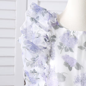 Girls Multicolor Floral Printed Fit & Flare Dress Casual Dresses