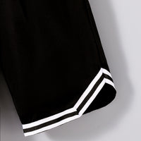 Boys Black Graphic Print T-Shirt With Shorts Set 2 pc. Sets