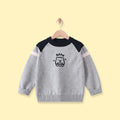 Boys Grey Bear Typographic Knitted Sweater Sweaters & Cardigans Grey 1-2 Y