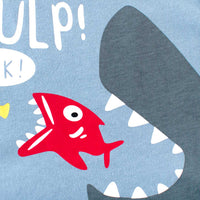 Boys Shark Print Sleeveless Vest Vests   