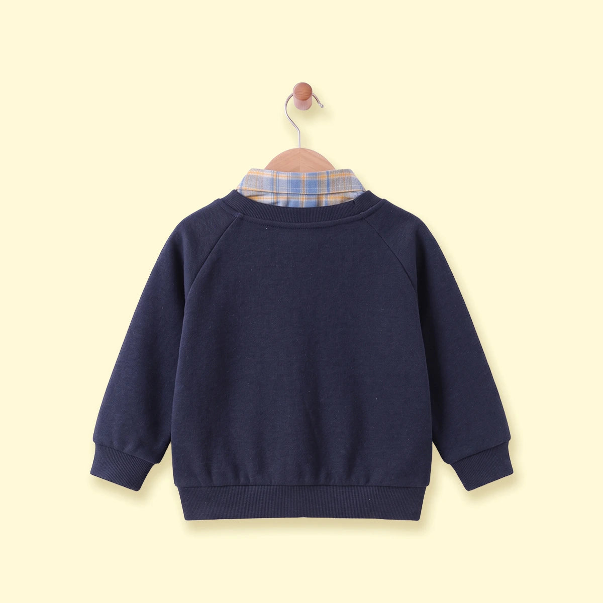 Boys Navy Blue Bear Applique Raglan Sleeve Cardigan Sweaters & Cardigans