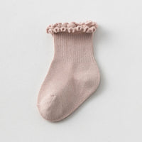 Pack of 6 Girls Multicolour Ruffle Edge Ankle Length Socks Sets Socks