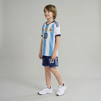Boys Blue Alphanumeric Print Short Sleeve T-Shirt With Shorts Sets 2 pc. Sets