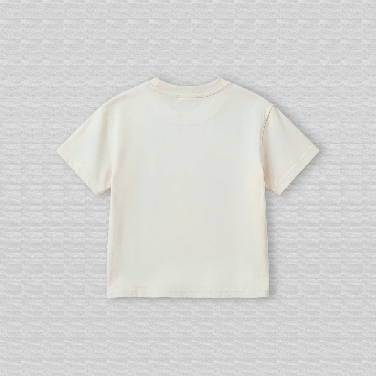 Boys Off White Short Sleeve Duck Applique Round Neck T-Shirt Tshirts