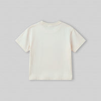 Boys Off White Short Sleeve Duck Applique Round Neck T-Shirt Tshirts