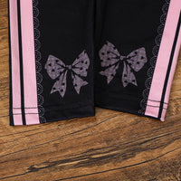 Girls Pink Alphanumeric Printed Long Sleeves Sweatshirt With Pant Sets Sets