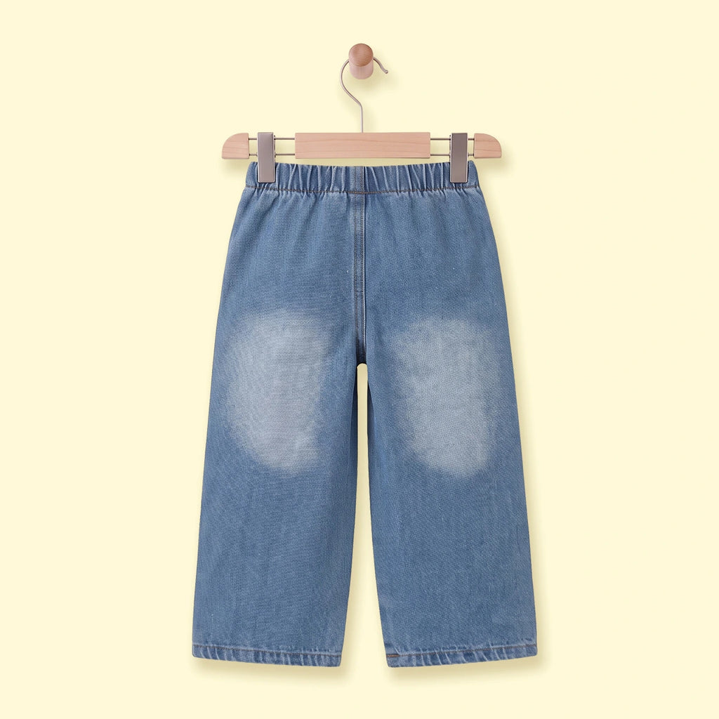Girls Light Blue Distressed Jeans Pants
