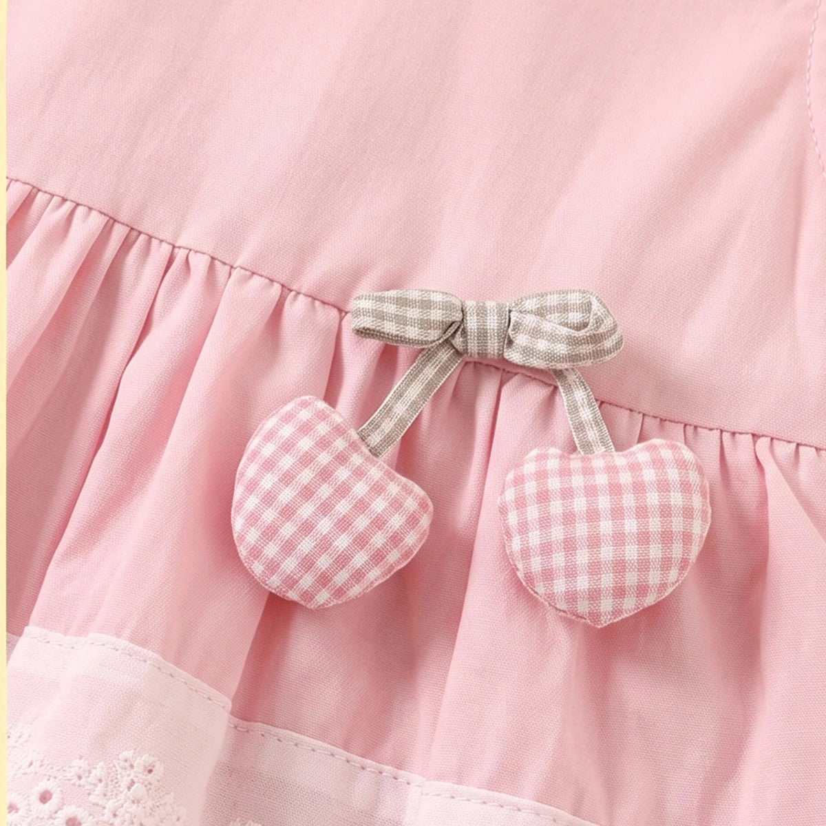 Girls Pink Cherry Applique Sleeveless Top with Pants Sets 2 pc. Sets