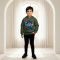 Boys Green Car Graphics Hoodies Sweatshirt Sweatshirts & Hoodies Green 4-5 Y