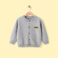 Boys Grey Batman Logo Printed Cardigan Sweaters & Cardigans Grey 2-3 Y