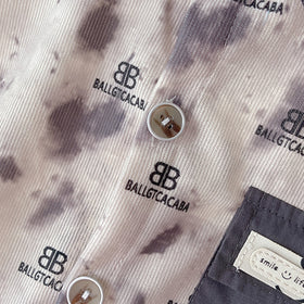 Boys Brown Abstract Printed Shirt With Printed T-Shirt & Pants Set Sets