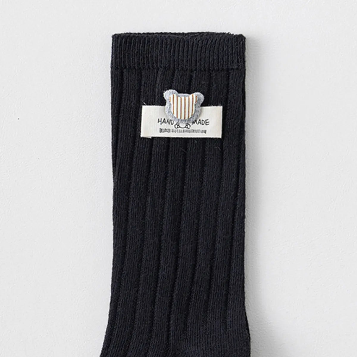 Pack of 6 Boys Multicolour Bear Applique Calf Length Cotton Socks Socks