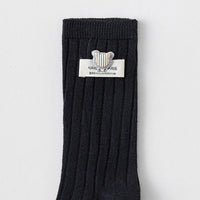 Pack of 6 Boys Multicolour Bear Applique Calf Length Cotton Socks Socks