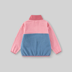 Girls Pink Solid Pullover Sweatshirt Sweatshirts & Hoodies