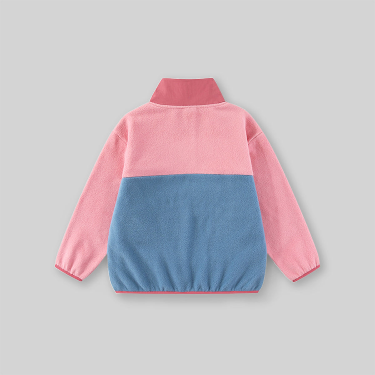 Girls Pink Solid Pullover Sweatshirt Sweatshirts & Hoodies