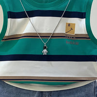 Boys Green Striped T-Shirt With Denim Shorts Sets 2 pc. Sets