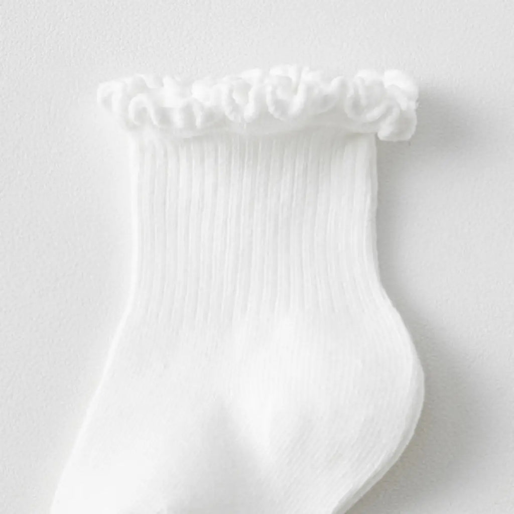 Pack of 6 Girls Multicolour Ruffle Edge Ankle Length Socks Sets Socks