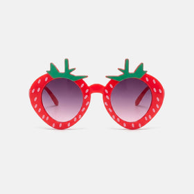 Girls Red Strawberry Shaped Sunglasses Sunglasses