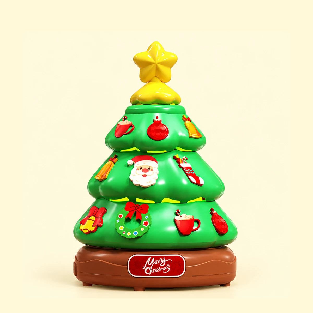 Christmas Tree Bubble Machine with Lights & Music for Kids 3 Years Plus Trending Accessories Green Onesize