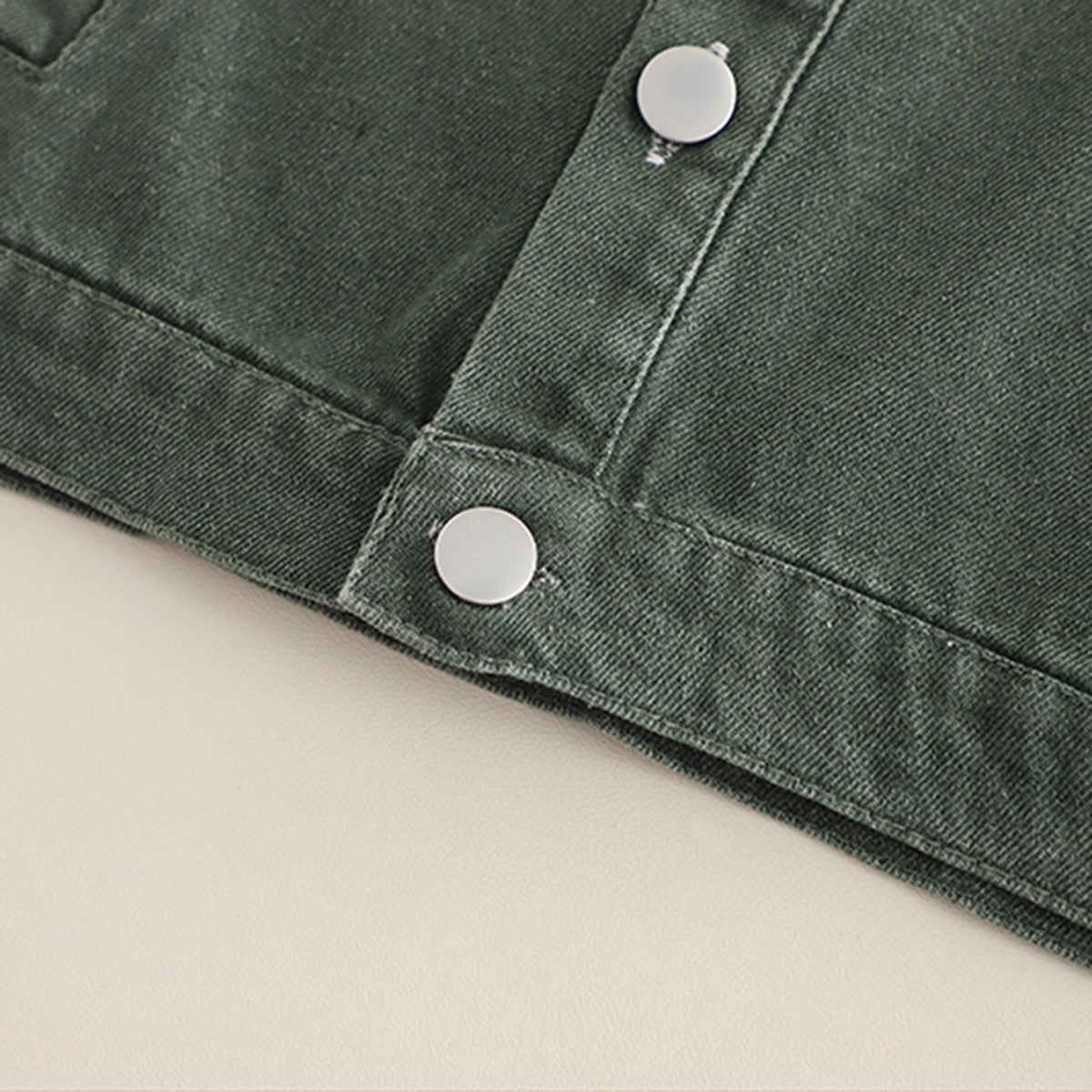 Boys Green Solid Denim Jacket With Printed T-Shirt & Denim Pants Set Sets
