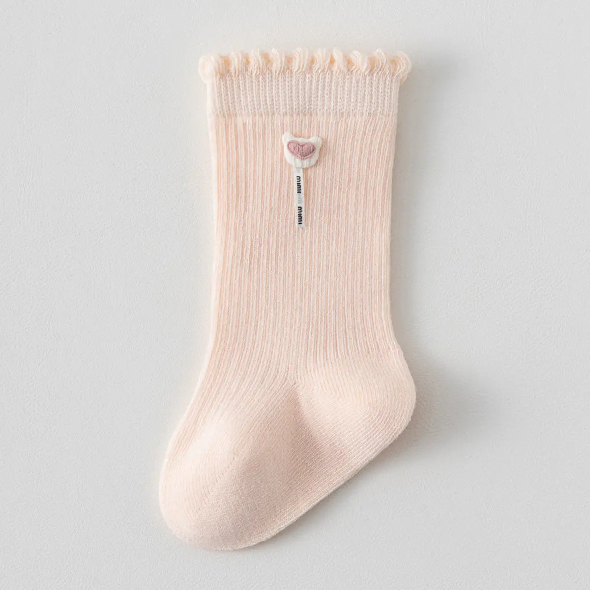 Pack of 3 Girls Multicolour Ruffle Edge Calf Length Socks Socks
