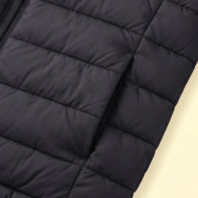 Boys Black Hooded Quilted Puffer Jacket Coats & Jackets