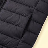 Boys Black Hooded Quilted Puffer Jacket Coats & Jackets