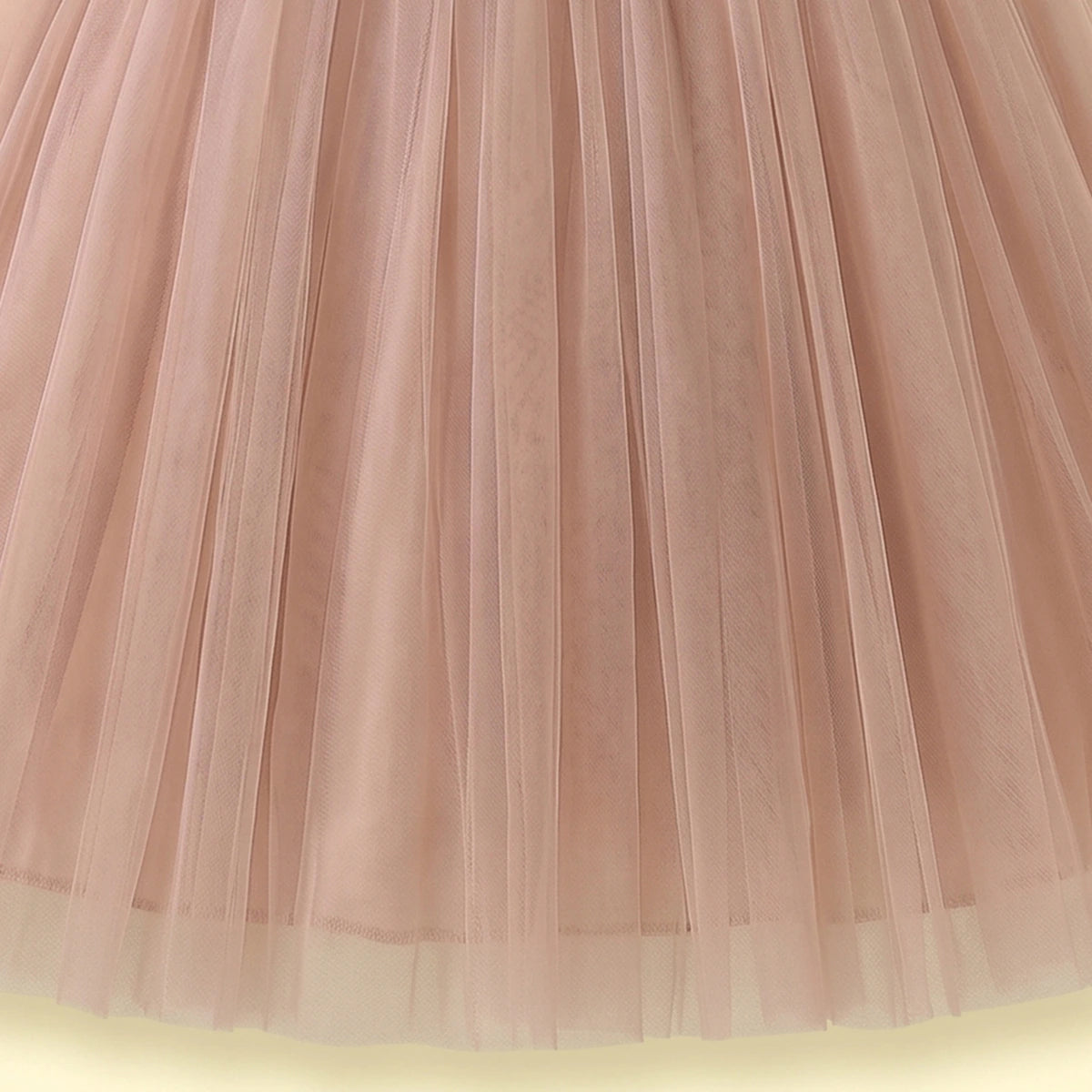 Girls Light Brown Floral Applique Sleeveless Party Gown Party Dresses